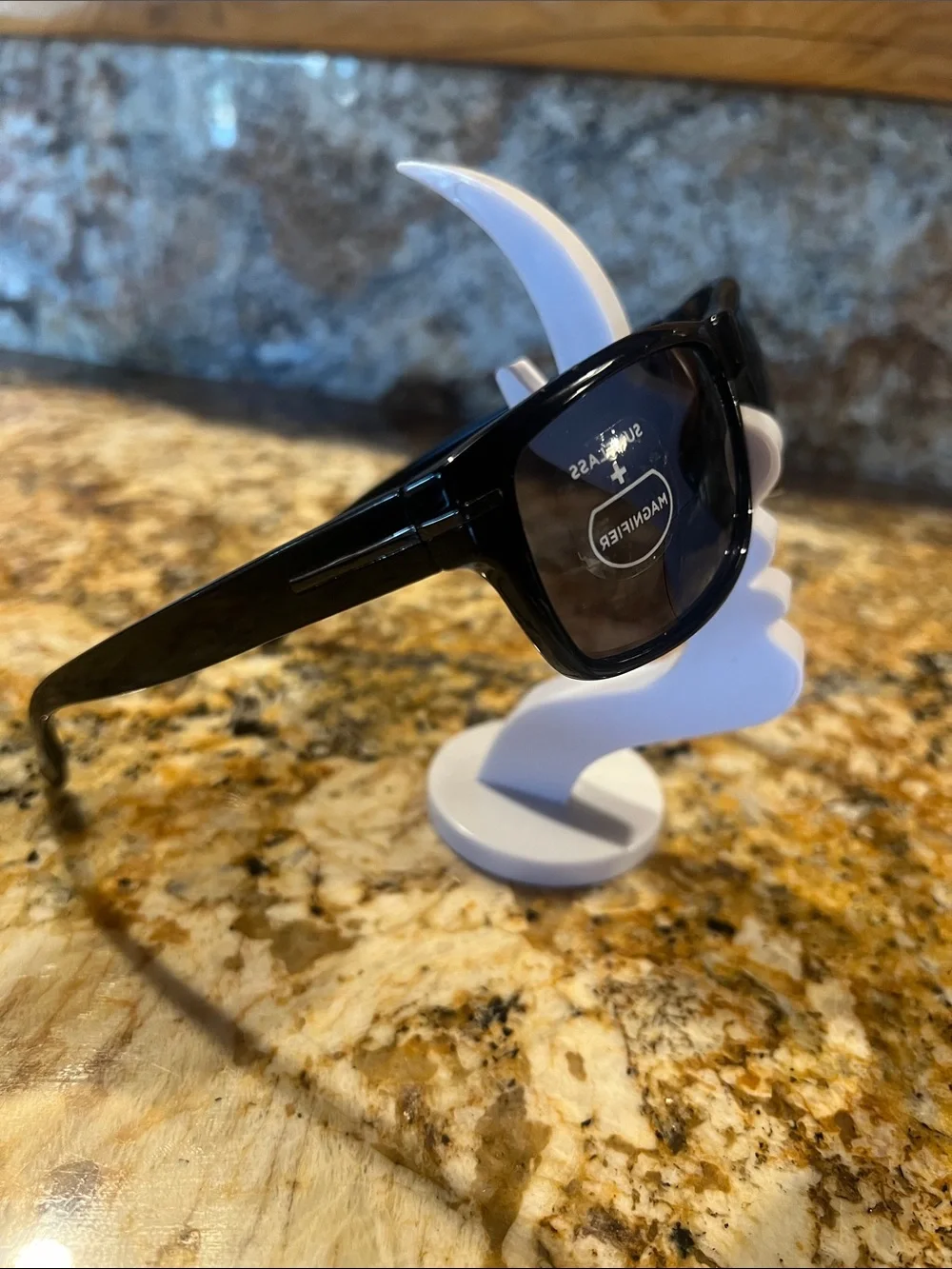 Bifocal Black  Reading Sunglasses with Dark Lenses +1.50